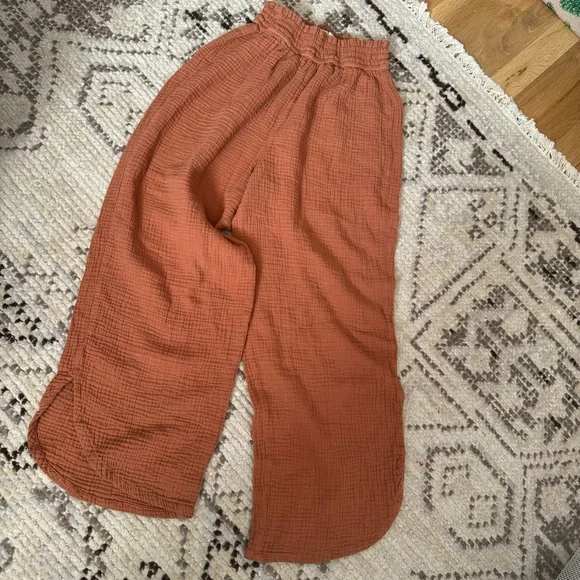 MARINE LAYER | Corinne Wide Leg Pant in Burnt Siena / Sise S - Picture 5 of 11